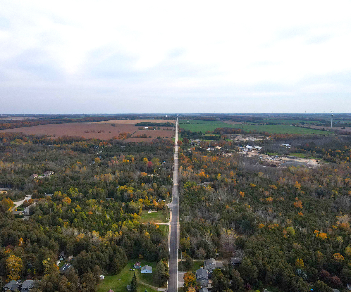 Aerial view of the Municipality of Kincardine.