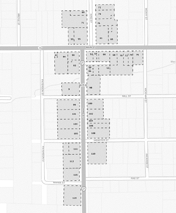 Tiverton CIP Area map.