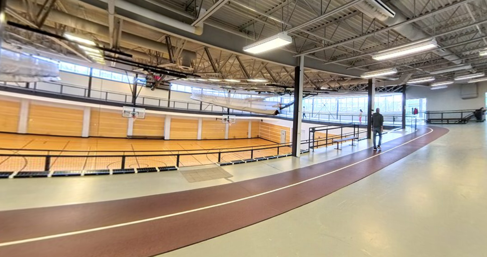 The indoor walking track at the Davidson Centre.